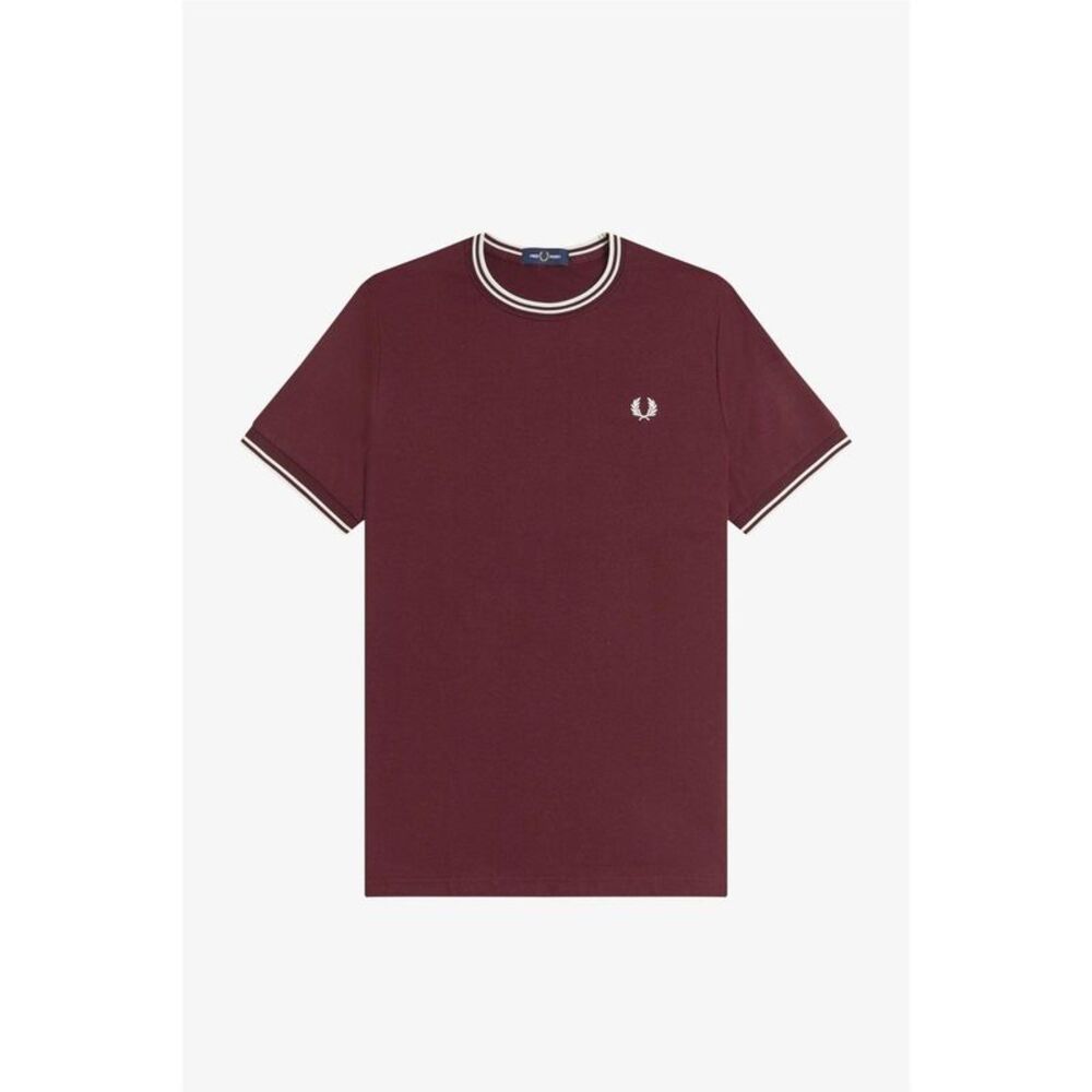 Fred Perry Mens Tipped T-Shirt / Oxblood